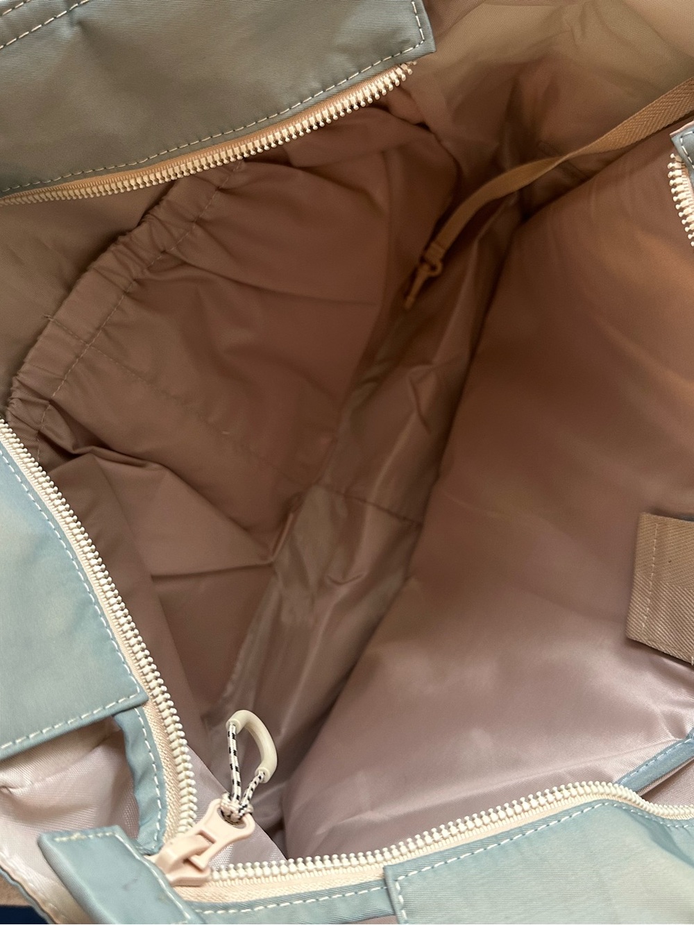 Beige Sport Carryall with Blue Custom Dye - Beis - Picture 3 of 5
